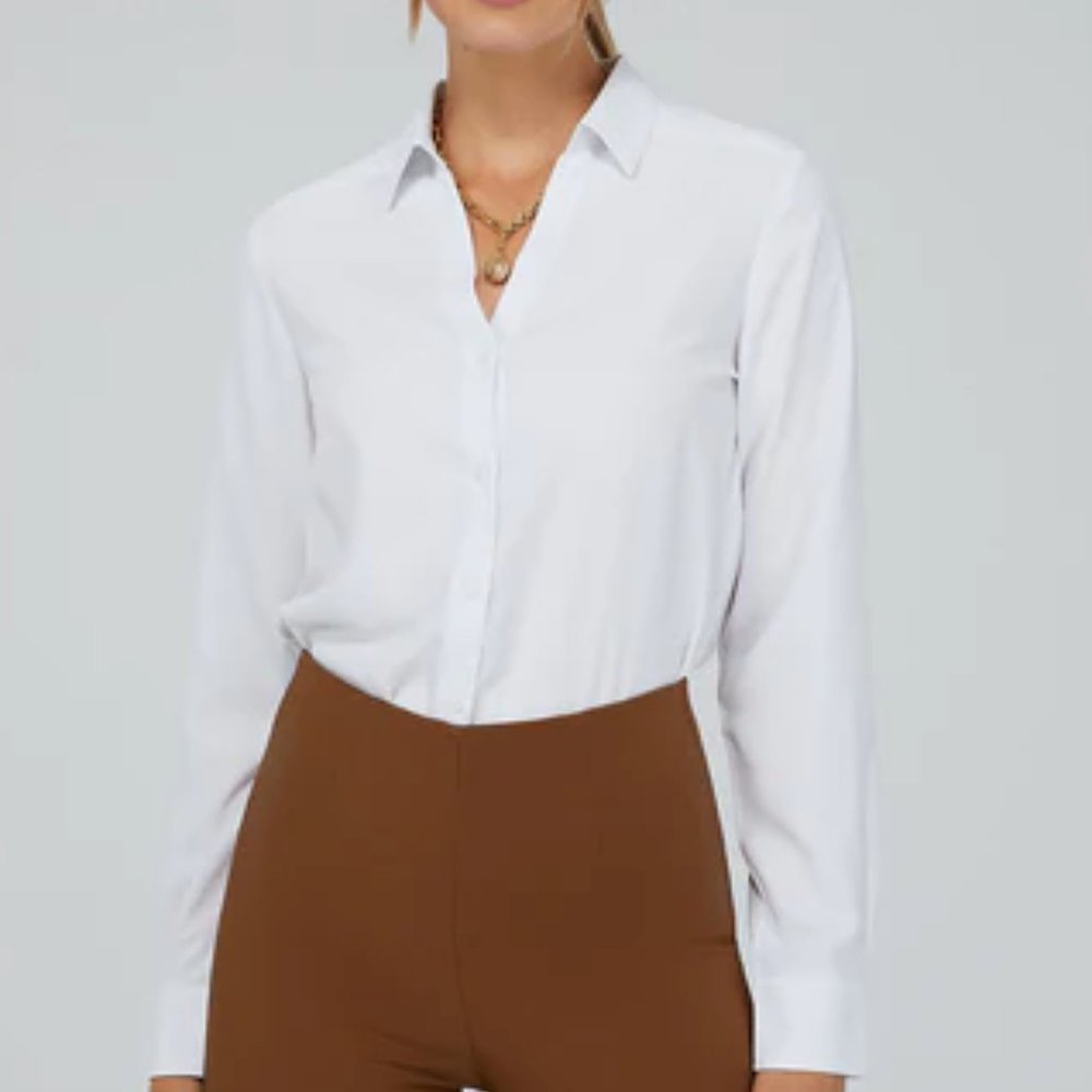 White button-up